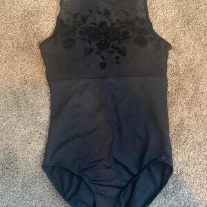 Black Danz N Motion Adult Mock Neck Elle Leotard